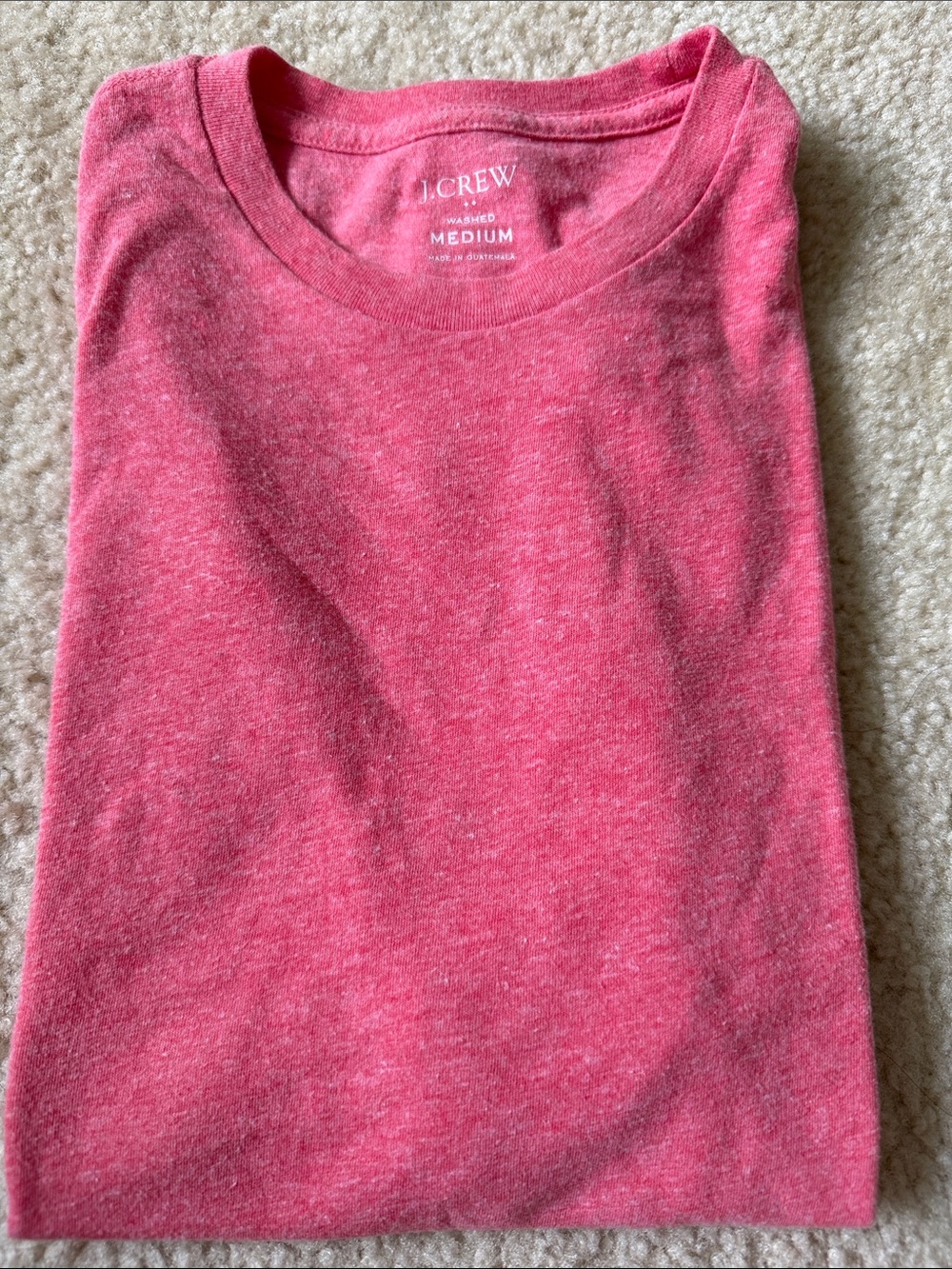J. Crew Kids !!! Raspberry Short Sleeve Tee size M 51% cotton 49%polyester